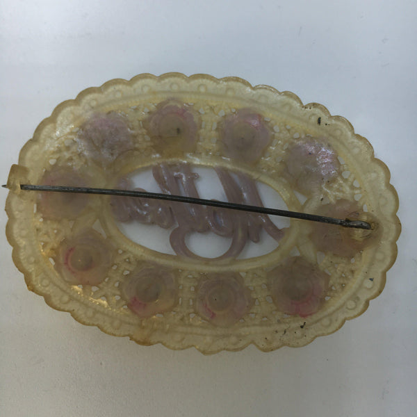 Vintage Lucite "Mother" Brooch-Vintageonline-Vintage Online