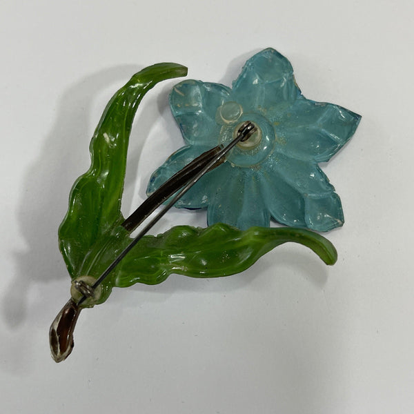 Vintage Mid Century Celluloid Flower Power Brooch-Vintageonline-Vintage Online