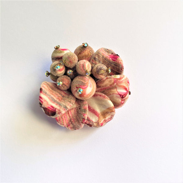 West German Vintage Floral Brooch-Vintageonline-Vintage Online