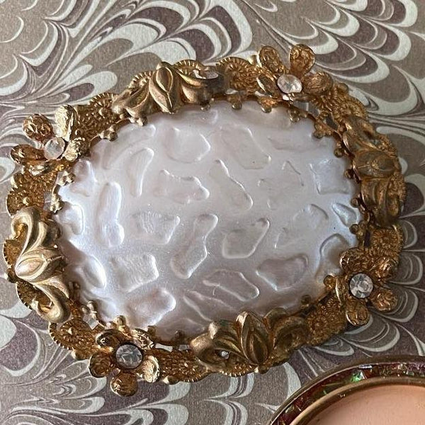 West Germany Filigree Vintage Brooch-Vintageonline-Vintage Online