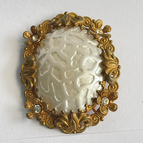 West Germany Filigree Vintage Brooch-Vintageonline-Vintage Online